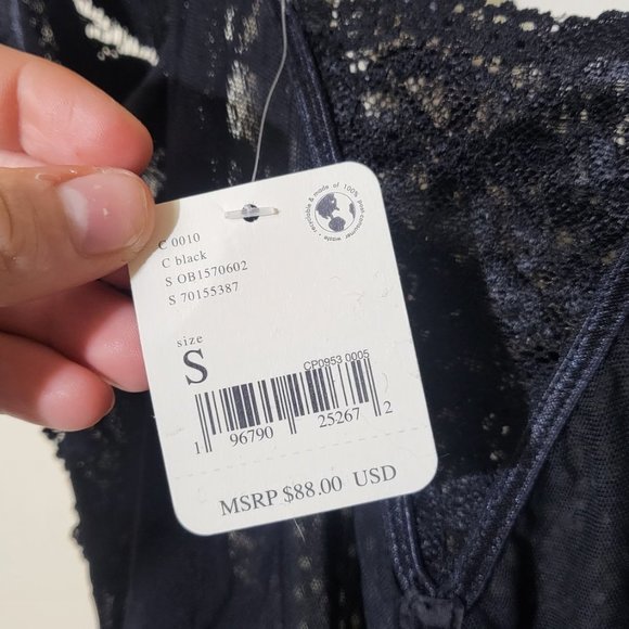 🏷️NWT Free People Intimately Off Beat Bodysuit In Black - Small - Picture 15 of 15